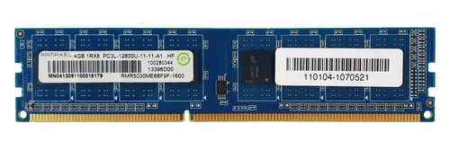 Mémoire RAM 1x 4GB Ramaxel NON-ECC UNBUFFERED DDR3 1600MHz PC3-12800 UDIMM | RMR5030ME68F9F-160