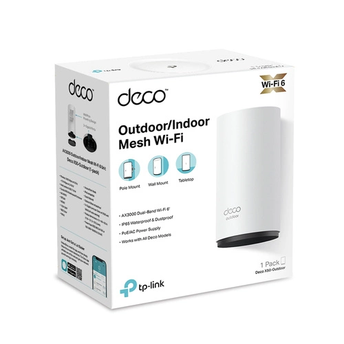 Point d'accès TP-LINK Deco X50-Outdoor(1-pack) 2.4 GHz | 5 GHz 2402 Mbps 802.11 a/b/g/n/ac/ax