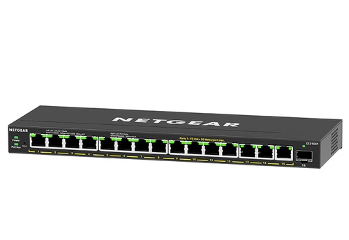 Commutateur Netgear GS316EP-100PES 15x 1Gb 1x SFP 180 W PoE