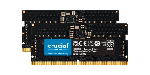 Mémoire RAM 1x 16 GB Crucial SO-DIMM DDR5 4800MHz PC5-38400 | CT16G48C40S5