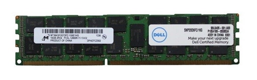 Mémoire RAM 1x 16GB DELL PowerEdge & Precision Workstation DDR3 1600MHz ECC REGISTERED DIMM | A6994465