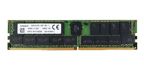 Mémoire RAM 1x 32GB Kingston ECC REGISTERED DDR4 2Rx4 2400MHz PC4-19200 RDIMM | KCPC7G-MIA