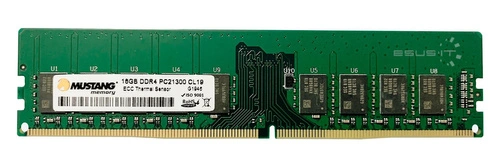 Mémoire RAM 1x 16GB Mustang ECC UNBUFFERED DDR4 2Rx8 2666MHz PC4-21300 UDIMM | M92G72261908NDT-S