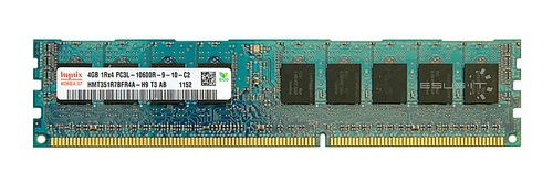 Mémoire RAM 1x 4GB Hynix ECC REGISTERED DDR3 1333MHz PC3-10600 RDIMM | HMT351R7BFR4A-H9