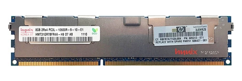 Mémoire RAM 1x 8GB Hynix ECC REGISTERED DDR3 1333MHz PC3-10600 RDIMM | HMT31GR7BFR4A-H9