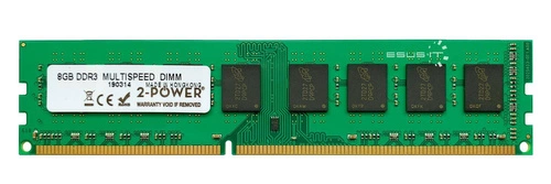 Mémoire RAM 1x 8GB 2-POWER NON-ECC UNBUFFERED DDR3 1600MHz PC3-12800 UDIMM | MEM2205A