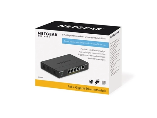 Commutateur Netgear GS305PP-300EUS 5x 1Gb 83 W PoE