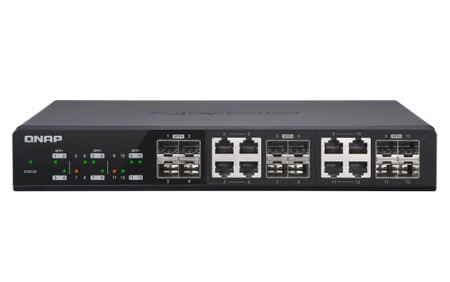 Commutateur QNAP QSW-M1208-8C 1x 1Gb 4x SFP+ 8x RJ-45/SFP+
