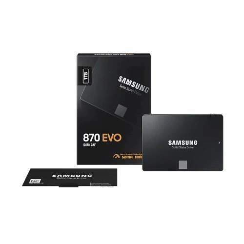 Disque dur SSD Samsung 870 EVO 1000GB 2.5'' SATA 6Gb/s TLC | MZ-77E1T0B/EU