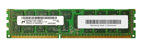 Mémoire RAM 1x 8GB Micron ECC REGISTERED DDR3 2Rx4 1600MHz PC3-12800 RDIMM | MT36KSF1G72PZ-1G6 