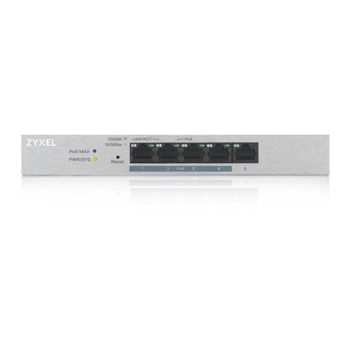 Commutateur Zyxel GS1200-5HPV2-EU0101F 5x 1Gb 60W PoE+