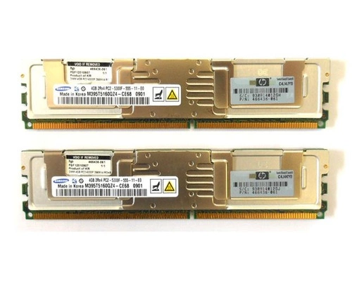 Mémoire RAM 2x 4GB HP Proliant & Workstation DDR2 667MHz ECC FULLY BUFFERED DIMM | 397415-B21