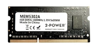 Mémoire RAM 1x 4GB 2-POWER SO-DIMM DDR3 1600MHz PC3-12800 | MEM5302A