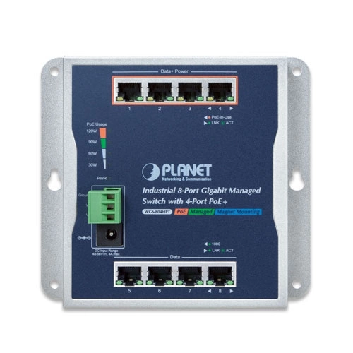 Commutateur Planet WGS-804HPT 8x 1Gb 144 W PoE+