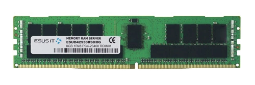 Mémoire RAM 1x 8GB ESUS IT ECC REGISTERED DDR4 1Rx8 2933MHz PC4-23400 RDIMM | ESUD42933RS8/8G