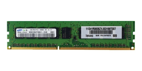 Mémoire RAM 1x 4GB Samsung ECC UNBUFFERED DDR3 2Rx8 1333MHz PC3-10600 UDIMM | M391B5273BH1-CH9