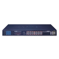 Commutateur Planet FGSW-1822VHP 16x 100Mb 2x RJ-45/SFP 300 W PoE+