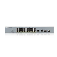 Commutateur Zyxel GS1350-18HP-EU0101F 16x 1Gb 2x RJ-45/SFP combo ports 250W PoE+