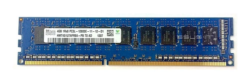 Mémoire RAM 1x 4GB Hynix ECC UNBUFFERED DDR3 1Rx8 1600MHz PC3-12800 UDIMM | HMT451U7AFR8A-PB