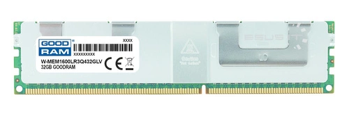 Mémoire RAM 1x 32GB GoodRAM LOAD REDUCED DDR3 4Rx4 1600MHz PC3-12800 LRDIMM | W-MEM1600LR3Q432GLV