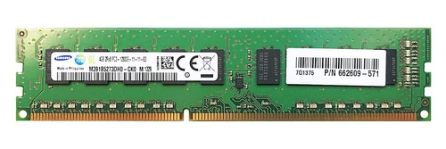 Mémoire RAM 1x 4GB Samsung ECC UNBUFFERED DDR3 2Rx8 1600MHz PC3-12800 UDIMM | M391B5273DH0-CK0