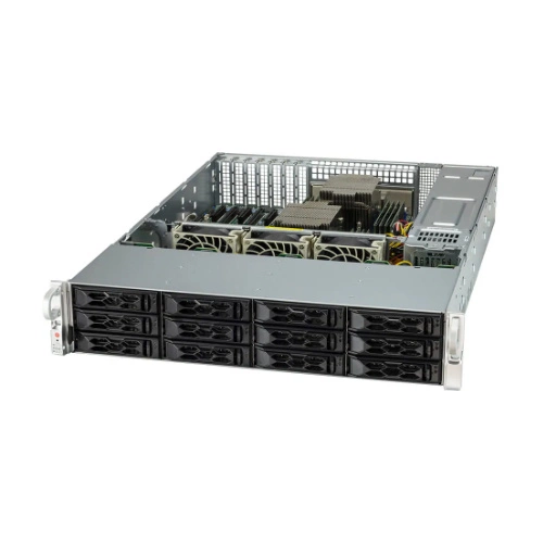 Plateforme serveur Supermicro 2U 2024S-TR AS-2024S-TR AMD x 2 DDR4 x 16 12 x 3.5" SATA/SAS/NVME PSU 1+1