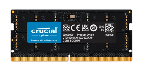 Mémoire RAM 1x 32GB Crucial SO-DIMM DDR5 4800MHz PC5-38400 | CT32G48C40S5