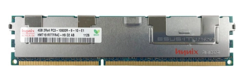 Mémoire RAM 1x 4GB Hynix ECC REGISTERED DDR3 1333MHz PC3-10600 RDIMM | HMT151R7TFR4C-H9