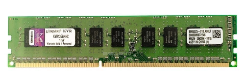 Mémoire RAM 1x 4GB Kingston ECC UNBUFFERED DDR3 1333MHz PC3-10600 UDIMM | KVR13E9/4HC