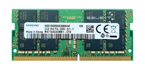 Mémoire RAM 1x 32GB Samsung SO-DIMM DDR4 2666MHz PC4-21300 | M471A4G43MB1-CTD