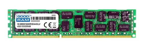 Mémoire RAM 1x 4GB GoodRAM ECC REGISTERED DDR3 2Rx8 1600MHz PC3-12800 RDIMM | W-MEM1600R3D84G