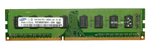 Mémoire RAM 1x 2GB Samsung NON-ECC UNBUFFERED DDR3 1333MHz PC3-10600 UDIMM | M378B5673EH1-CH9