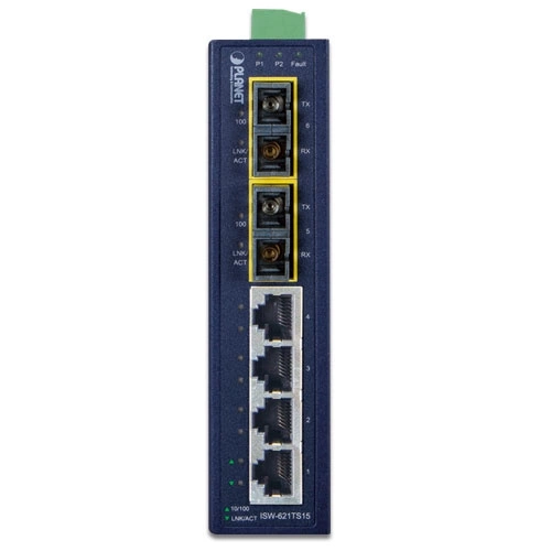 Commutateur Planet ISW-621TS15 4x 100Mb 2x 100Mbps SFP
