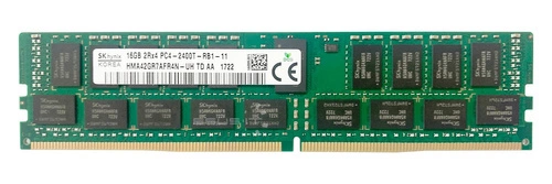 Mémoire RAM 1x 16GB Hynix ECC REGISTERED DDR4 2Rx4 2400MHz PC4-19200 RDIMM | HMA42GR7AFR4N-UH
