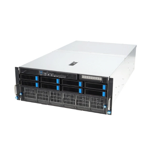Plateforme serveur ASUS 4U ESC8000A-E12-SKU3/10G/3kW(2+2)/1PCIe/2NVMe/OCP 90SF02H3-M000P0 AMD x 2 DDR5 x 24 9 x 2.5" SATA/NVME PSU 2+2