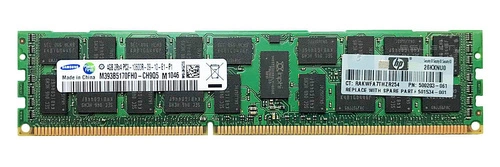 Mémoire RAM 1x 4GB Samsung ECC REGISTERED DDR3 1333MHz PC3-10600 RDIMM | M393B5170FH0-CH9