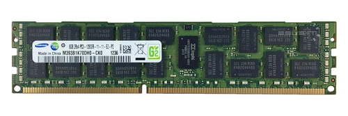 Mémoire RAM 1x 8GB Samsung ECC REGISTERED DDR3 1600MHz PC3-12800 RDIMM | M393B1K70DH0-CK0