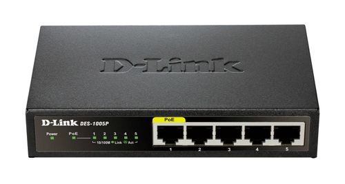 Commutateur D-Link DES-1005P/E 5x 1Gb 60 W PoE+