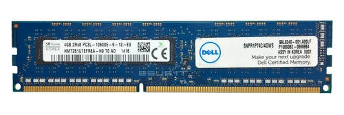 Mémoire RAM 1x 4GB Hynix ECC UNBUFFERED DDR3 1333MHz PC3-10600 UDIMM | HMT351U7EFR8A-H9
