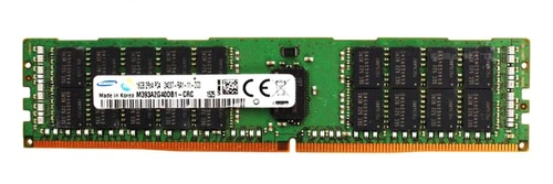 Mémoire RAM 1x 16GB Samsung ECC REGISTERED DDR4 2Rx4 2400MHz PC4-19200 RDIMM | M393A2G40DB1-CRC