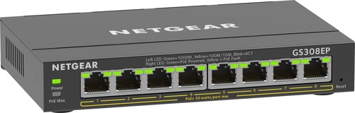 Commutateur Netgear GS308EP-100PES 8x 1Gb 62 W PoE+
