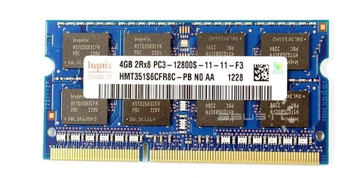 Mémoire RAM 1x 4GB Hynix SO-DIMM DDR3 1600MHz PC3-12800 | HMT351S6CFR8C-PB