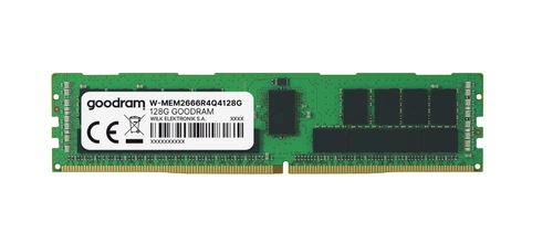 Mémoire RAM 1x 128GB Goodram DDR4 4Rx4 2666MHz PC4-21300 ECC REGISTERED | W-MEM2666R4Q4128G