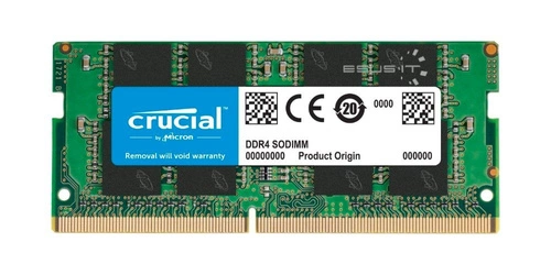 Mémoire RAM 1x 16GB Crucial SO-DIMM DDR4 2400MHz PC4-19200 | CT16G4SFD824A.C16FBD1