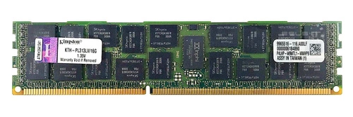 Mémoire RAM 1x 16GB Kingston ECC REGISTERED DDR3 1333MHz PC3-10600 RDIMM | KTH-PL313LV/16G