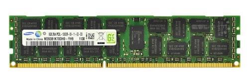 Mémoire RAM 1x 8GB Samsung ECC REGISTERED DDR3 1333MHz PC3-10600 RDIMM | M393B1K70DH0-YH9