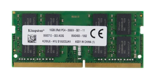 Mémoire RAM 1x 16GB Kingston SO-DIMM DDR4 2666MHz PC4-21300 | KCRXJ6-MIE