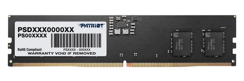 Mémoire RAM 1x 16 GB Patriot NON-ECC UNBUFFERED DDR5 4800MHz PC5-38400 UDIMM | PSD516G480081