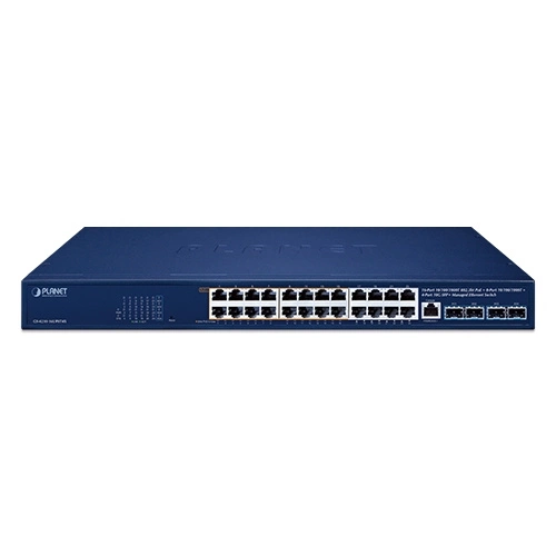 Commutateur Planet GS-4210-16UP8T4X 24x 1Gb 4x SFP+ 420 W PoE++