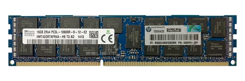 Mémoire RAM 1x 16GB Hynix ECC REGISTERED DDR3 1333MHz PC3-10600 RDIMM | HMT42GR7AFR4A-H9